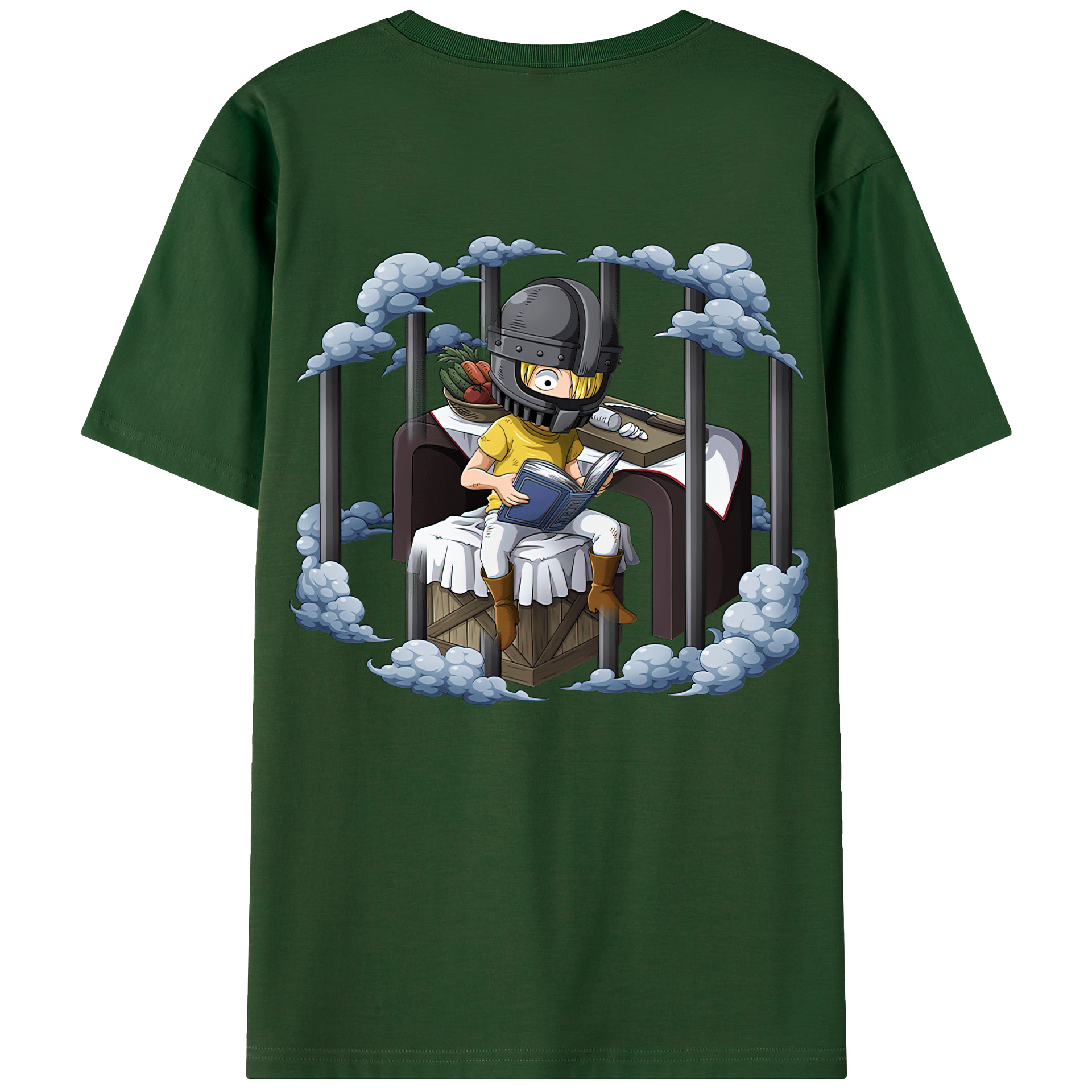 ワンピース サンジ ONE PIECE Sanji 綿100％半袖Tシャツ（背面プリント）